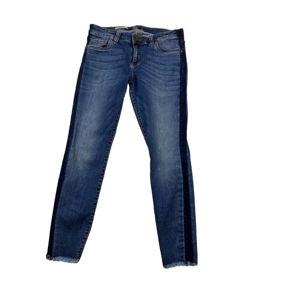 Kut From The Kloth Ankle Skinny Jeans Womens 8P Blue Denim 5 Pocket